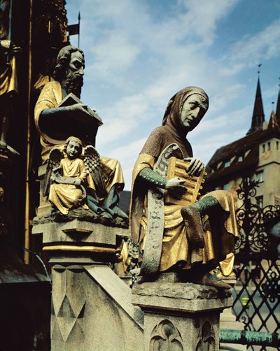 The Schoner Brunnen Fountain (detail) by Heinrich Parler